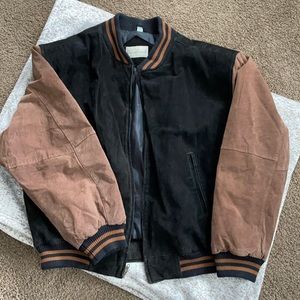 GreatLand Men’s Black & Brown Suede Leather Jacket